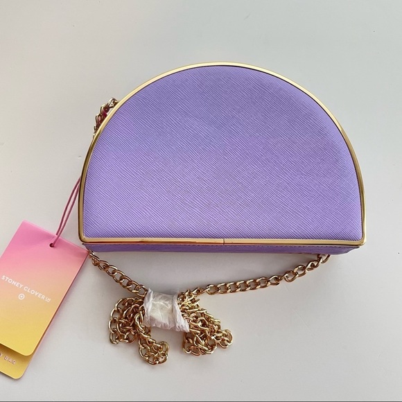 Stoney Clover Lane Target Rainbow crossbody purse bag good tone chain - Picture 9 of 9